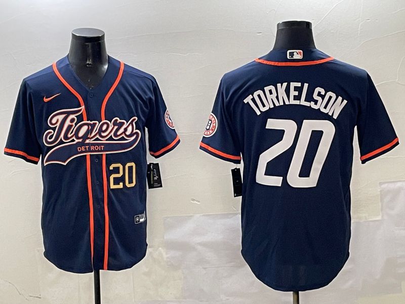Men Detroit Tigers #20 Torkelson Blue Jointly Name 2025 Nike MLB Jersey style 4->detroit tigers->MLB Jersey